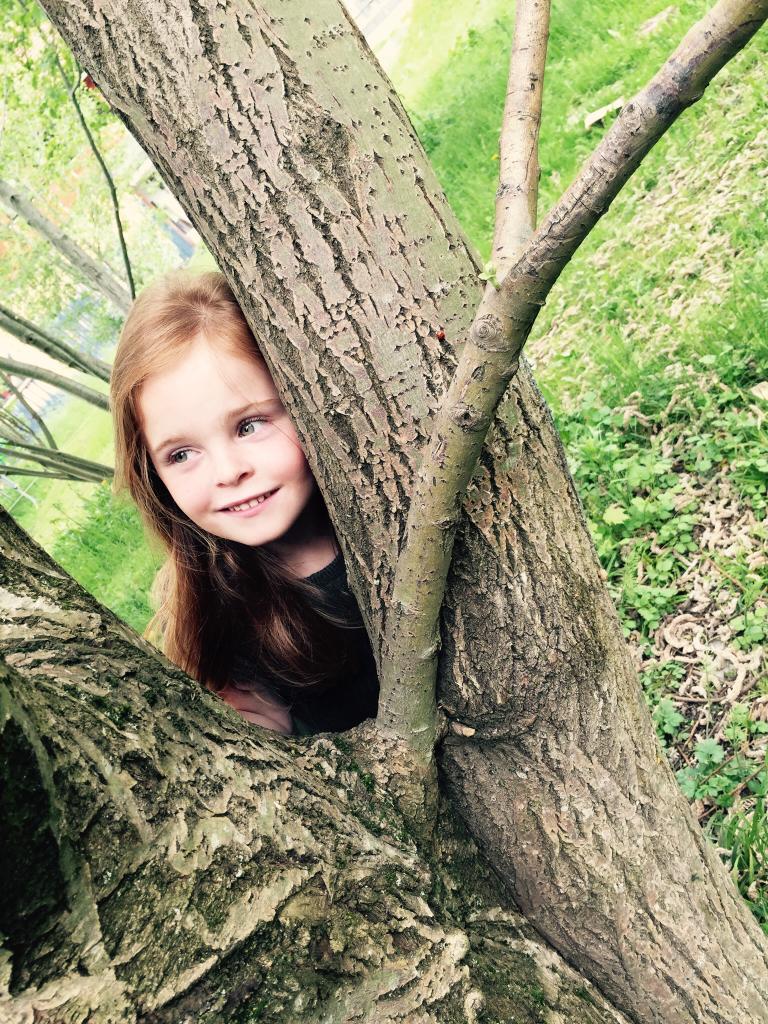 Senna – nieuwsgierig – op afstand bekijken